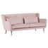 ZWEISITZER-SOFA in Textil Rosa - Rosa/Naturfarben, Design, Textil (175/86/90cm) - Carryhome ZWEISITZER-SOFA in Textil Rosa - Rosa/Naturfarben, Design, Textil (175/86/90cm) - Carryhome