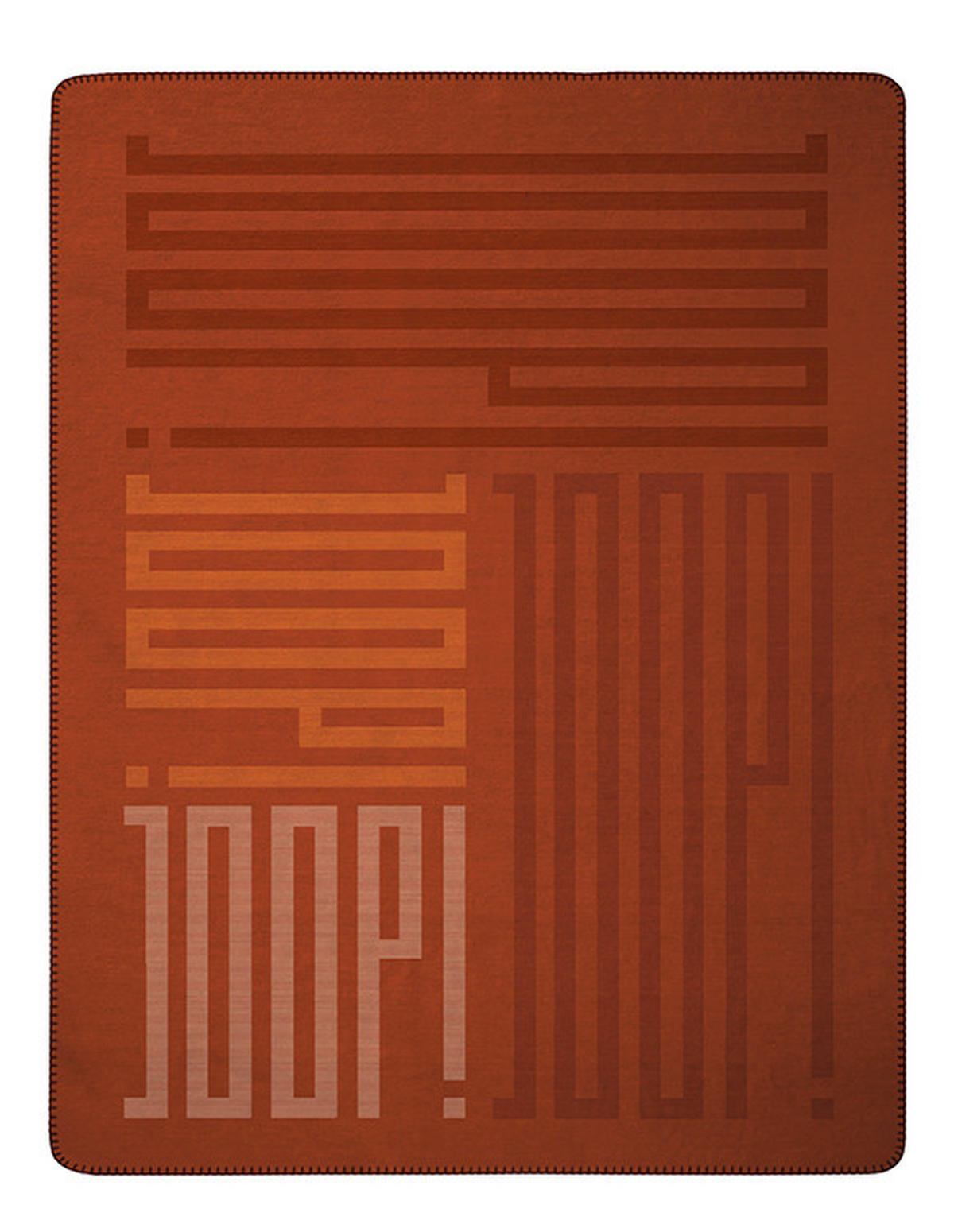 WOHNDECKE BARS 150/200 cm  - Terracotta, KONVENTIONELL, Textil (150/200cm) - Joop!