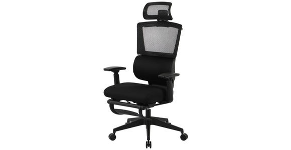 CHEFSESSEL  in Netzbespannung Schwarz  - Schwarz, KONVENTIONELL, Kunststoff/Textil (70/117,5/125/69cm) - Novel