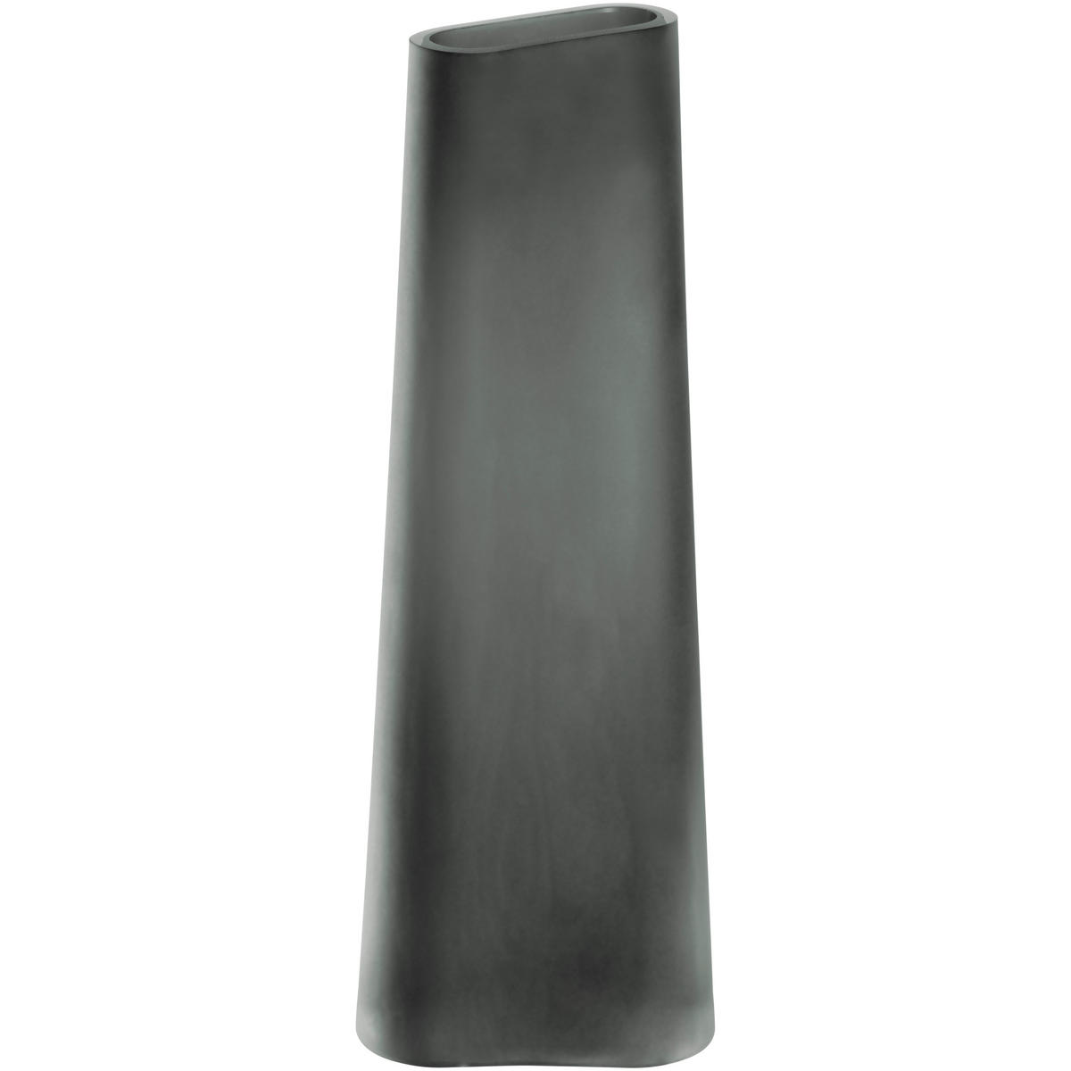 VASE  - Grau, Basics, Glas (12/34/9,5cm) - Leonardo