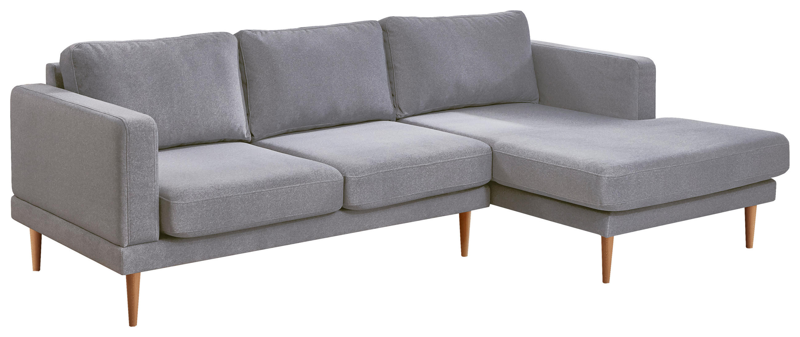 Carryhome ROHOVÁ SEDACIA SÚPRAVA, textil, svetlosivá