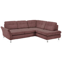 SEDACÍ SOUPRAVA, textil, vínově červená - barvy chromu/vínově červená, Moderní, kov/textil (242/210cm) - Beldomo Style