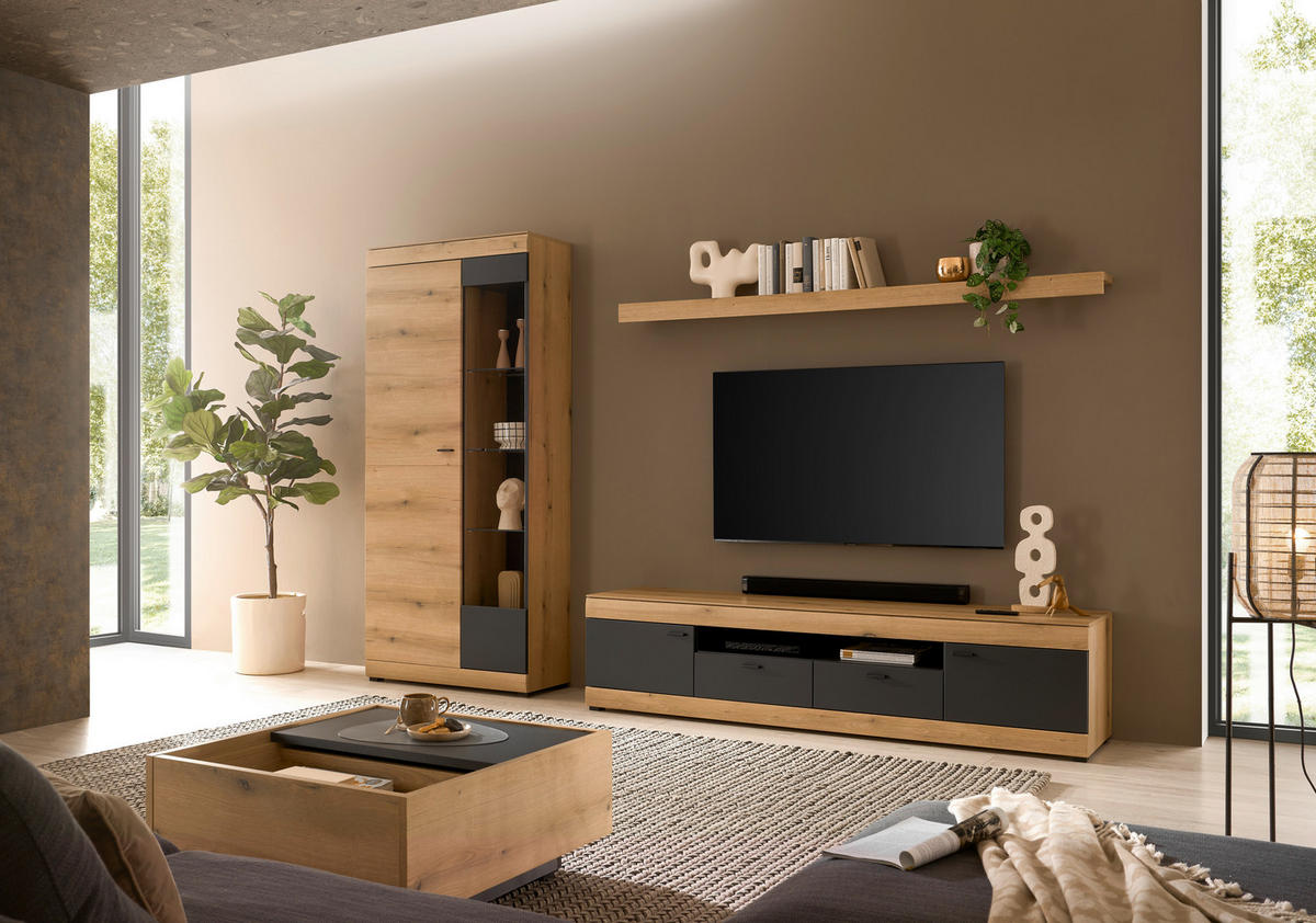 WANDBOARD Holzwerkstoff Eichefarben  - Eichefarben, Design, Holzwerkstoff (200/8/20cm) - MID.YOU