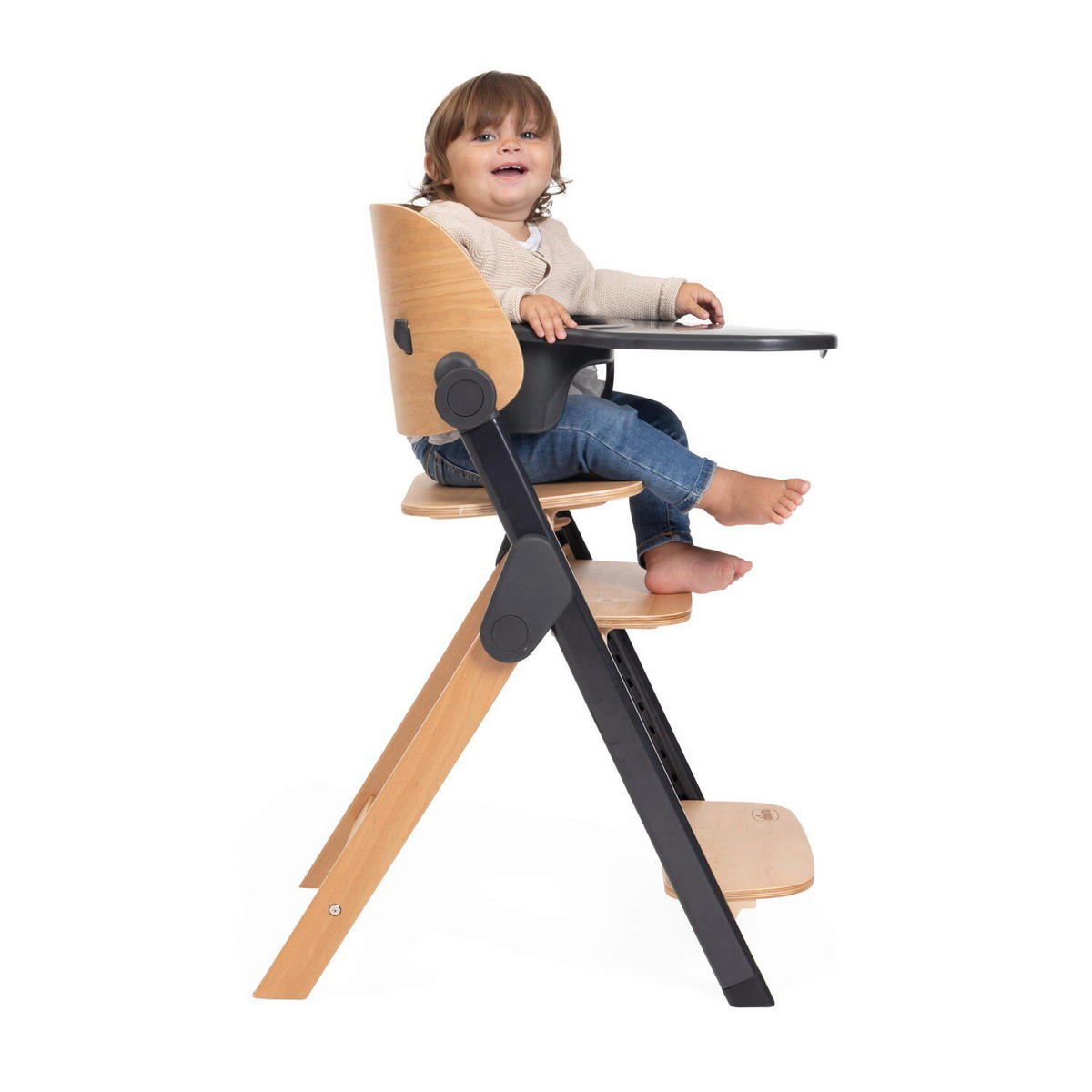 HOCHSTUHL Meraviglia  - Buchefarben/Schwarz, Basics, Holz/Kunststoff (44/63-83/55cm) - Chicco