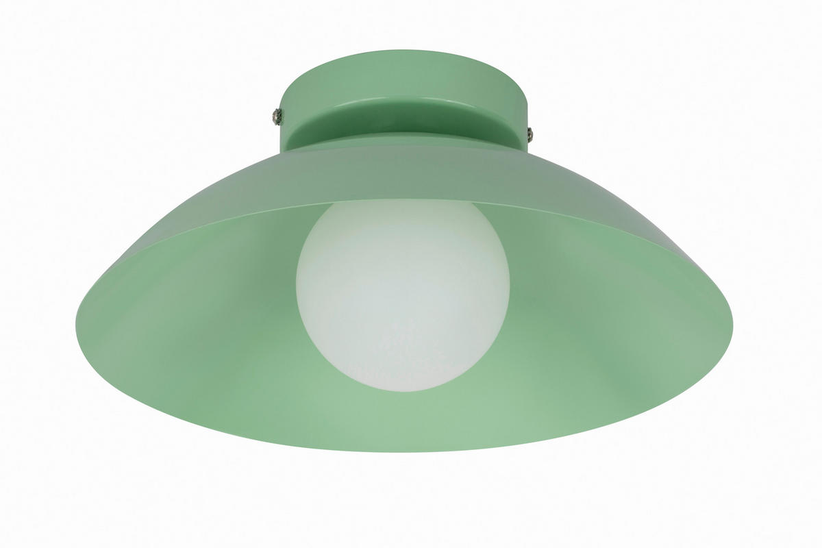 DECKENLEUCHTE 30/15 cm   - Beige/Mintgrün, Design, Kunststoff/Metall (30/15cm) - Collet's Monde