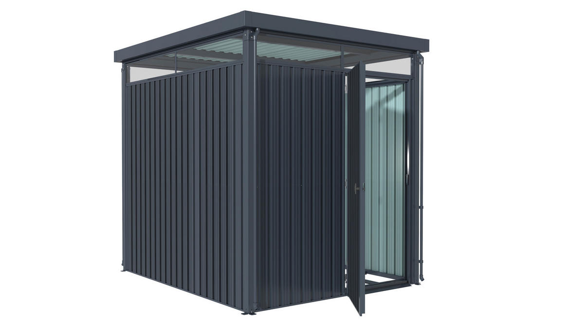 GERÄTEHAUS 204/226/245 cm  - Anthrazit, Basics, Metall (204/226/245cm)