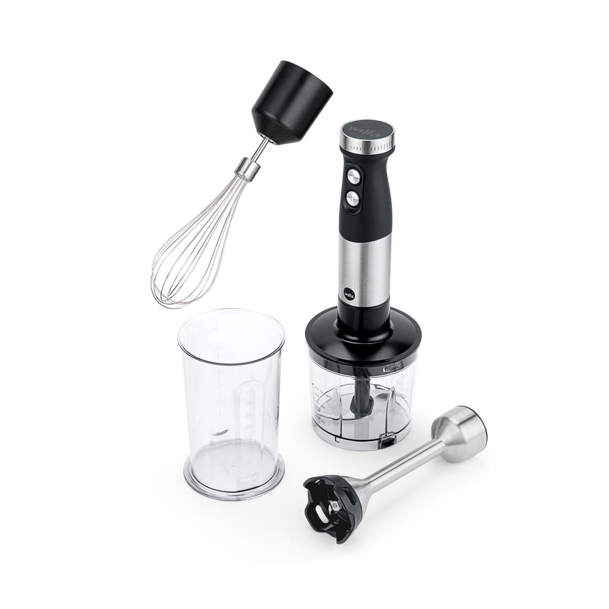 STAVMIXER  - svart/transparent, Design, metall - Wilfa