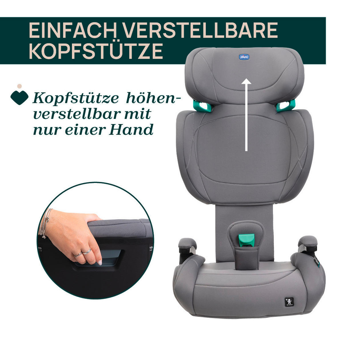 KINDERAUTOSITZ   - Grau, Basics (44/64/88/40cm) - Chicco