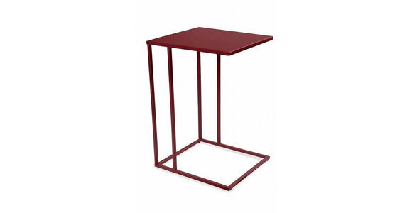 BEISTELLTISCH in Metall 43/38/62 cm  - Bordeaux, Basics, Metall (43/38/62cm) - Xora