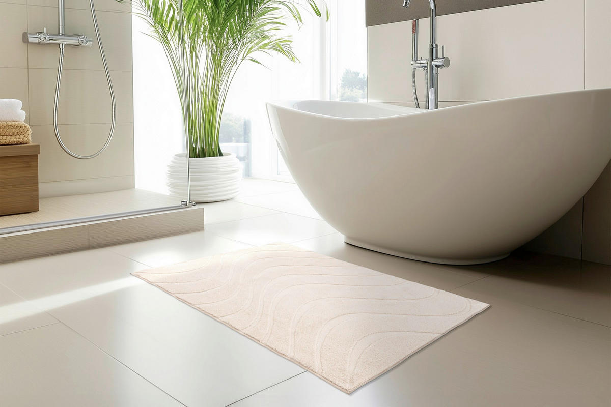 BADEMATTE 50/90 cm  - Basics, Kunststoff (50/90cm) - Kayoom