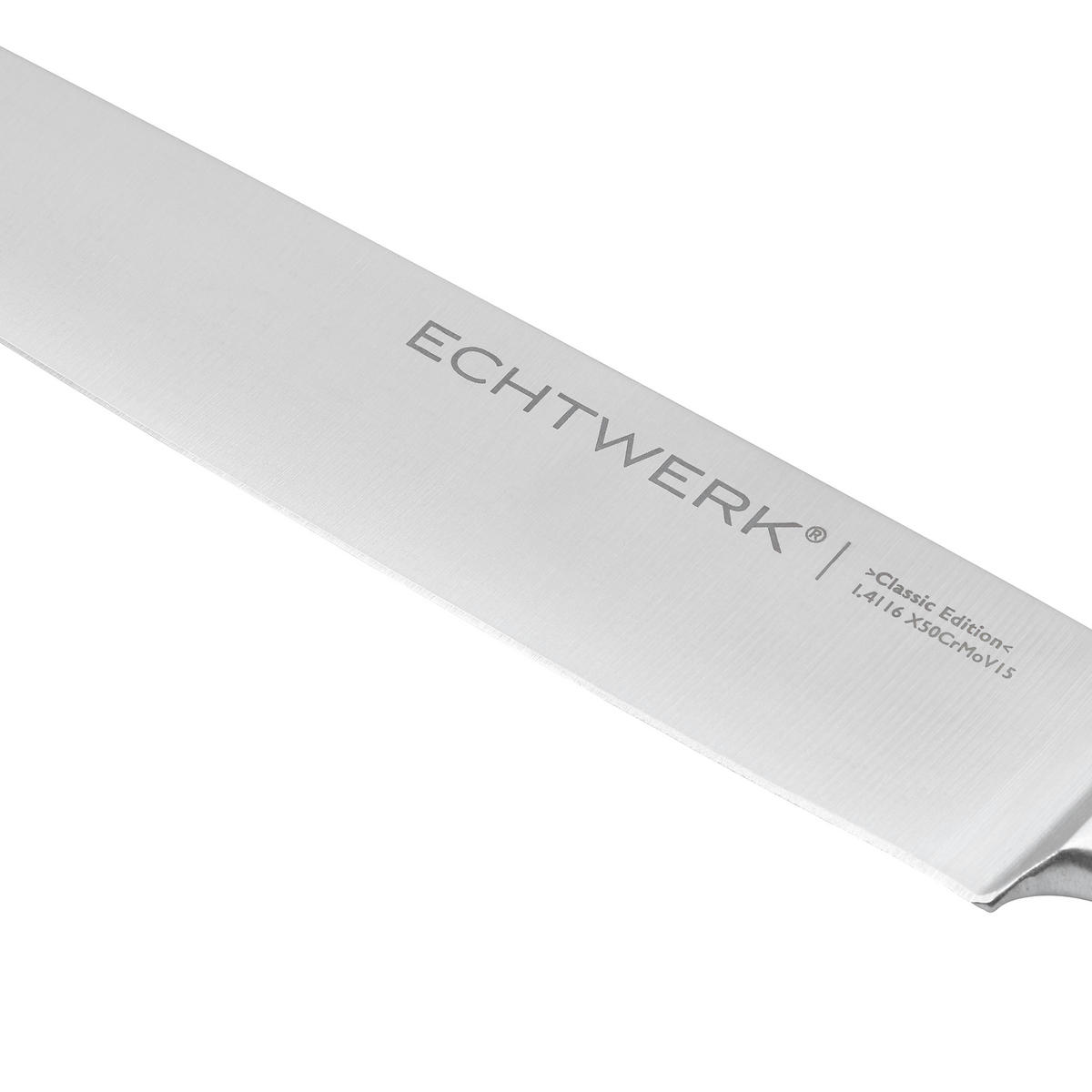 SCHINKENMESSER 34 cm  - Braun, MODERN, Holz/Metall (34cm) - Echtwerk