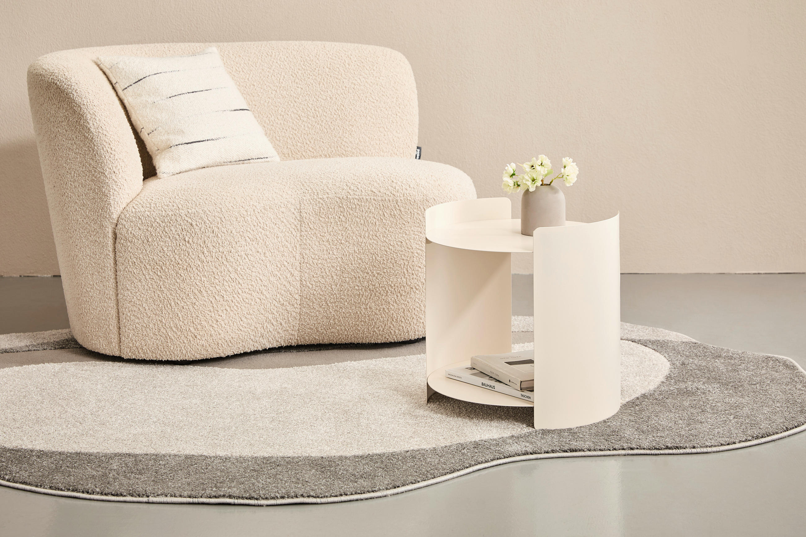 BEISTELLTISCH in Metall 40/40/40 cm  - Kaschmir, Design, Metall (40/40/40cm) - Xora