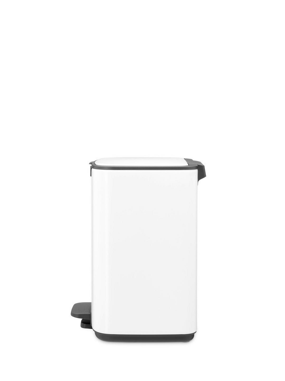 KOŠ S NOŽNOM PAPUČICOM  7 l  Bo  - bijela/antracit, Basics, metal/plastika (24,2/31/24,2cm) - Brabantia