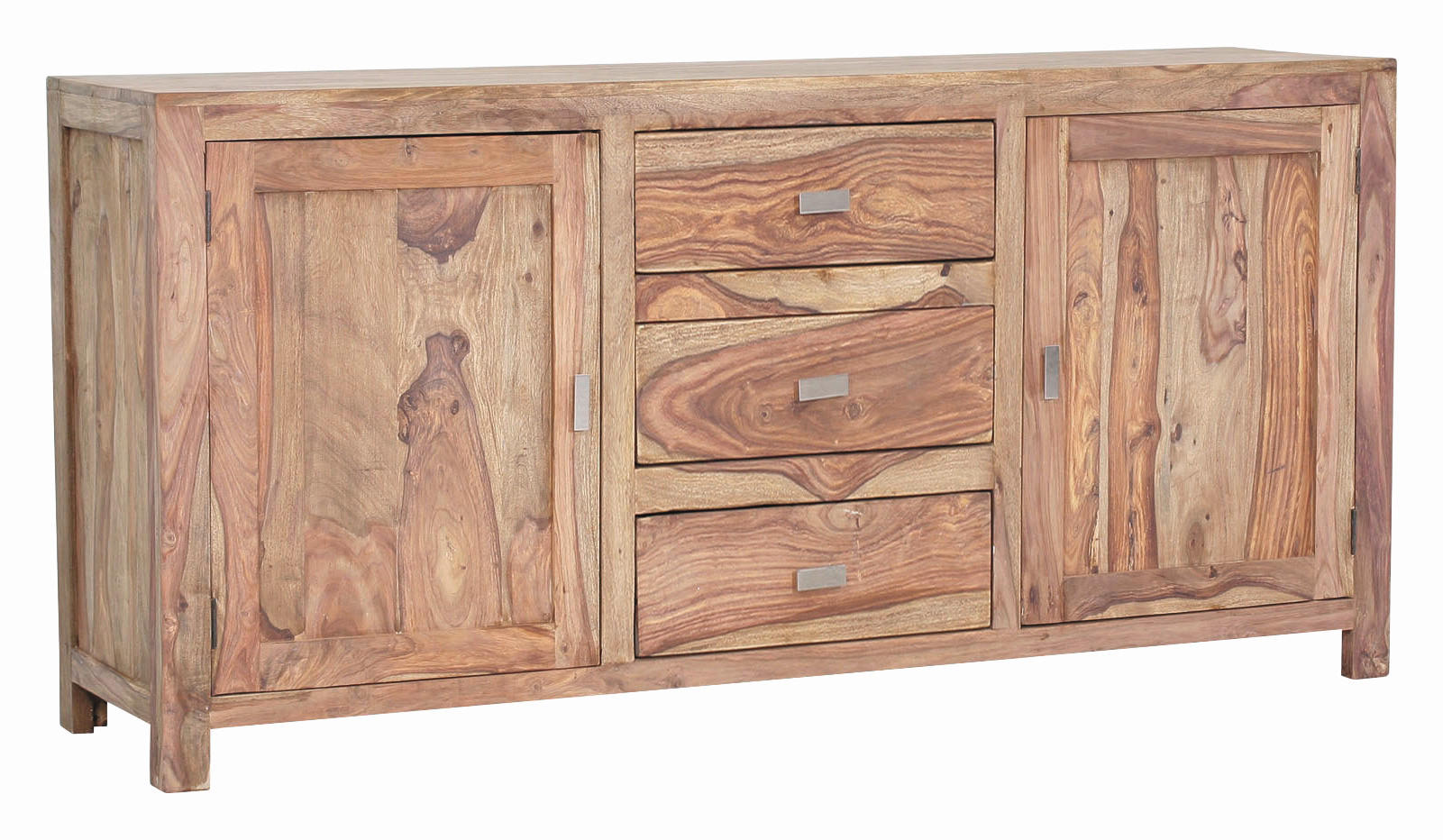 SIDEBOARD Inka in 175/85/45 cm - Messingfarben/Naturfarben, LIFESTYLE, Holz/Metall (175/85/45cm) - Landscape