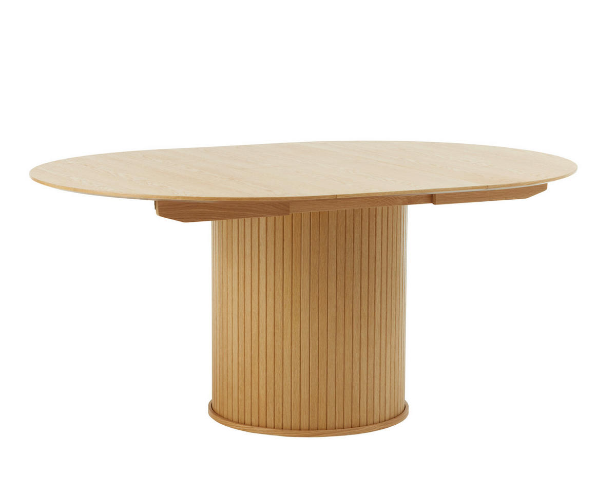 ESSTISCH Eichefarben rund  ausziehbar  - Eichefarben, Trend, Holzwerkstoff (120-167/120/75cm) - home24