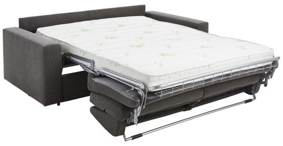 SCHLAFSOFA in Webstoff Graphitfarben - Schwarz/Graphitfarben, KONVENTIONELL, Kunststoff/Textil (198/84/98cm) - Novel
