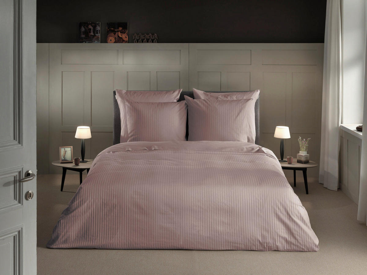 BETTWÄSCHE Banda Makosatin 200/200 cm  - Rosa, Basics, Textil (200/200cm)