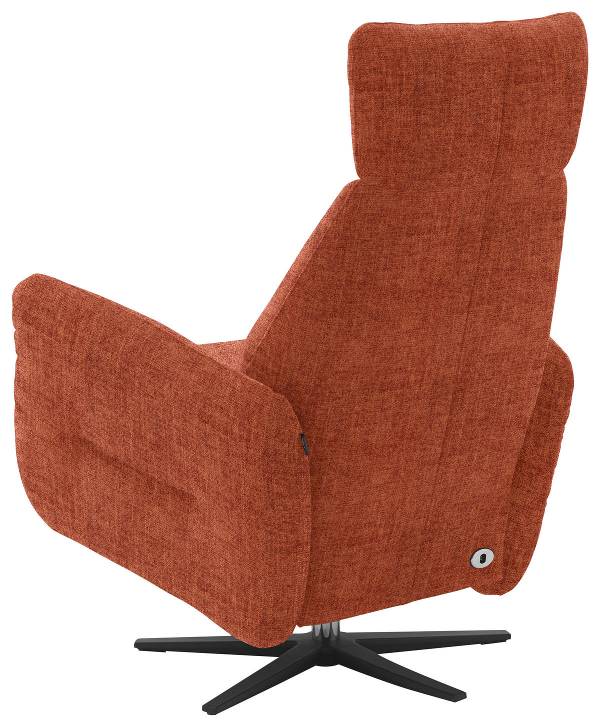 RELAXSESSEL in Textil Rostfarben  - Rostfarben/Schwarz, Design, Textil/Metall (78/113/90cm) - Dieter Knoll
