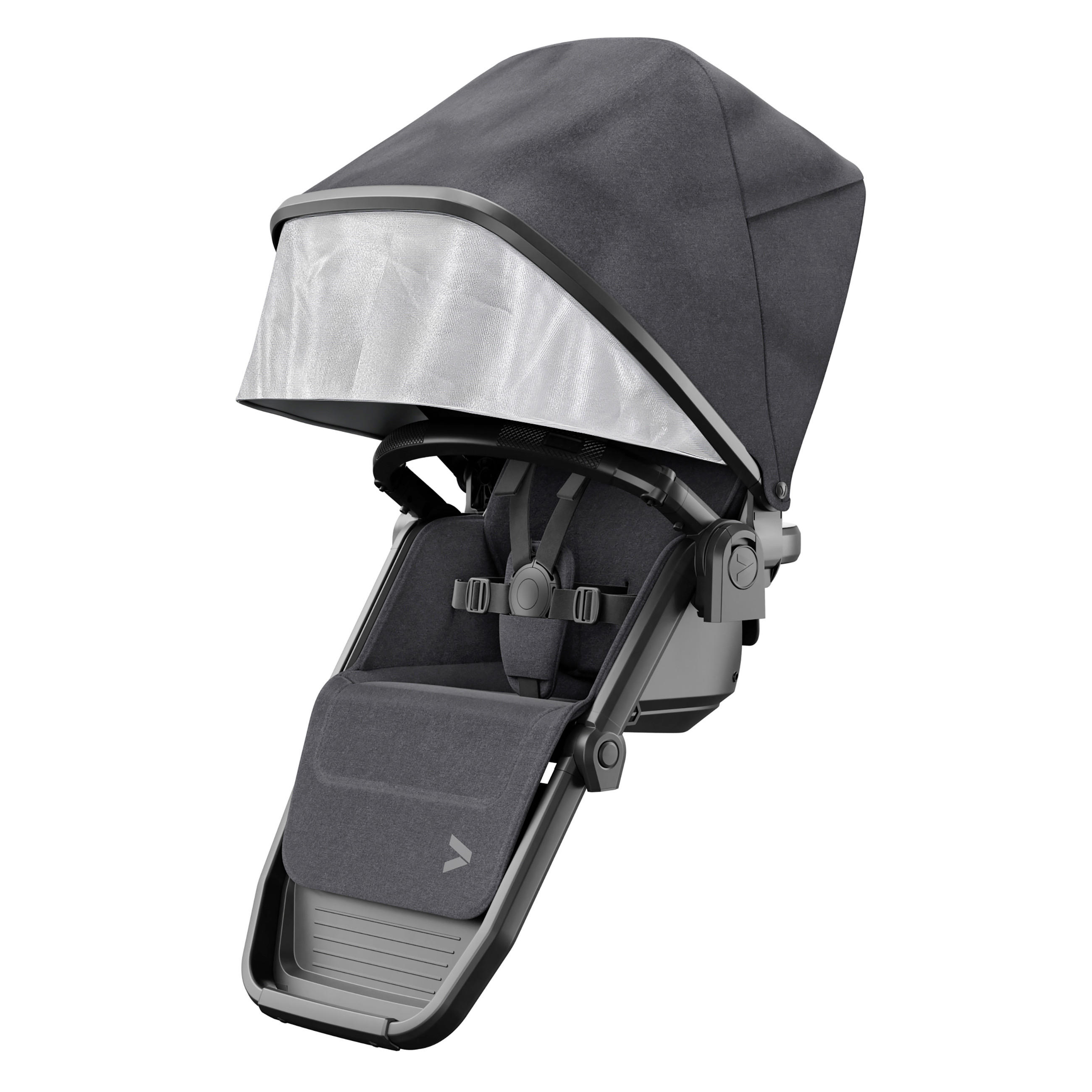 KINDERWAGENSITZ Veer Switchback  - Dunkelgrau/Anthrazit, Basics, Textil/Metall (46/46/81cm) - Veer