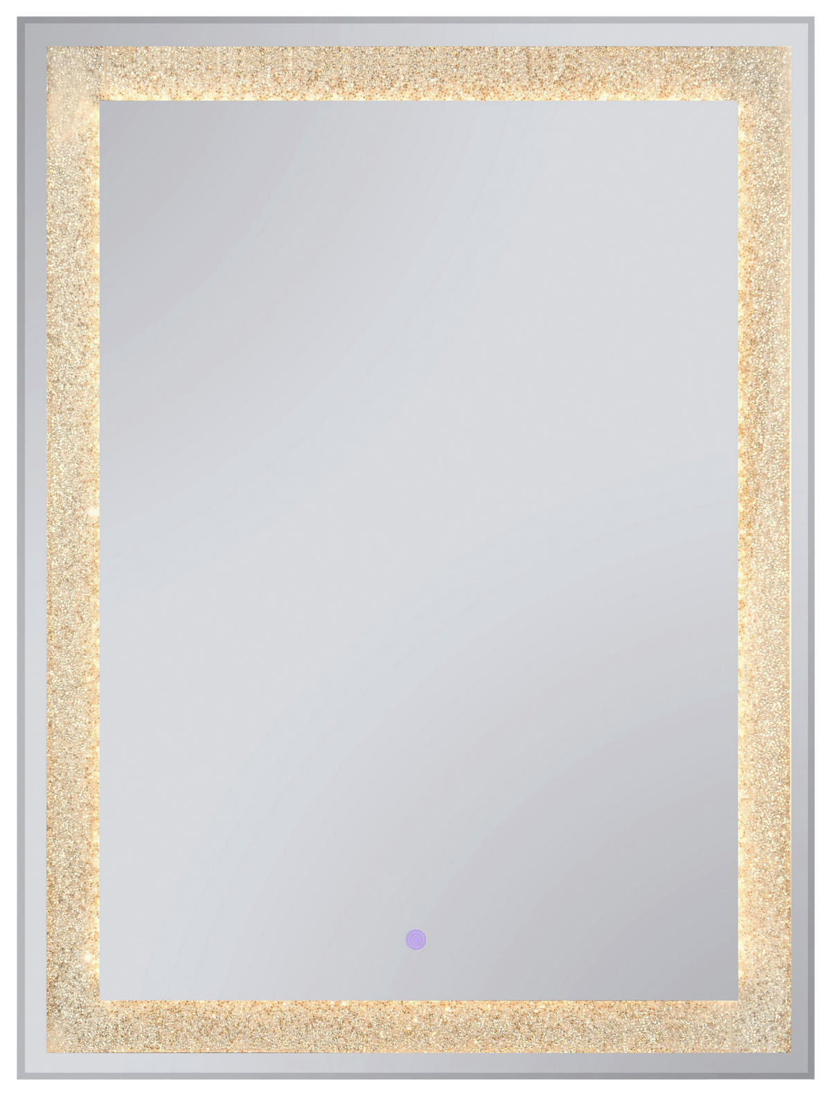 BADEZIMMERSPIEGEL 60/80/3,5 cm  - Schwarz, MODERN, Glas/Metall (60/80/3,5cm)