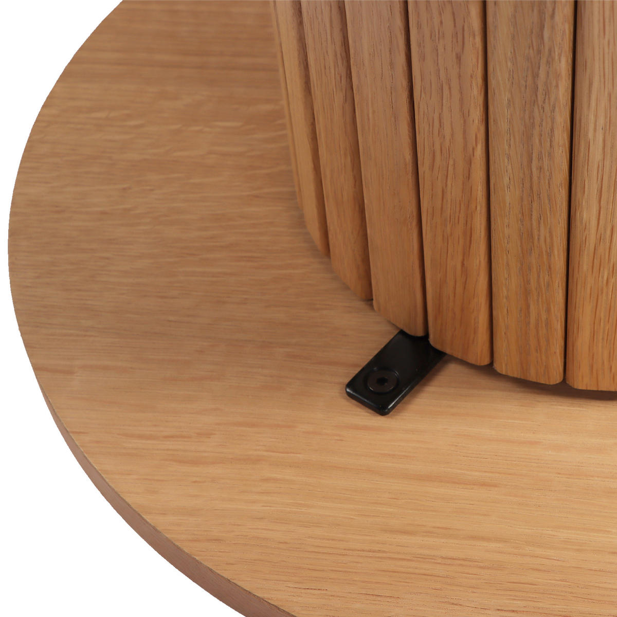 BEISTELLTISCH 40/40/45 cm Eiche furniert Eichefarben rund  - Eichefarben, Design, Holz/Holzwerkstoff (40/40/45cm) - Xora