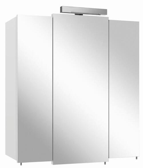 ELEMENT S OGLEDALOM  bijela  - bijela, Basics, staklo/drvni materijal (68/77/20cm) - Xora