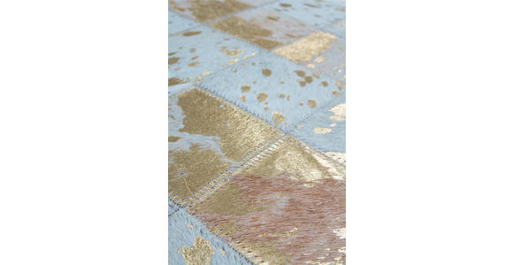 FLACHWEBETEPPICH 80/150 cm Lavish 210 Elfenbein / Gold Creme, Goldfarben  - Goldfarben/Creme, Basics, Leder/Textil (80/150cm) - Novel