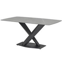 ÉTKEZŐASZTAL - fekete/szürke, Modern, fém/kerámia (180/90/75cm) - MID.YOU