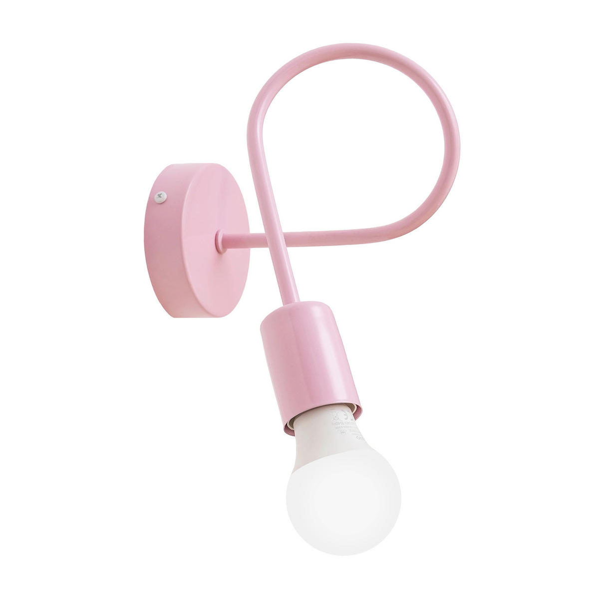 KINDERWANDLEUCHTE OXFORD  - Hellrosa, KONVENTIONELL, Metall (20/20/24cm)