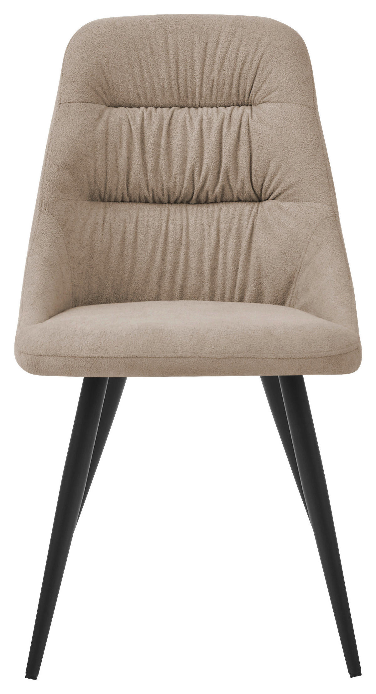 STOL, kovina, tekstil rjavosiva  - rjavosiva/črna, Design, kovina/tekstil (48/85/56cm) - Carryhome