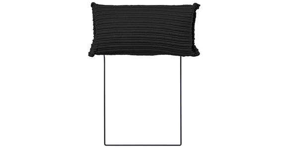 KOPFSTÜTZE in Cord  - Schwarz, KONVENTIONELL, Textil (50/25/15cm) - Carryhome