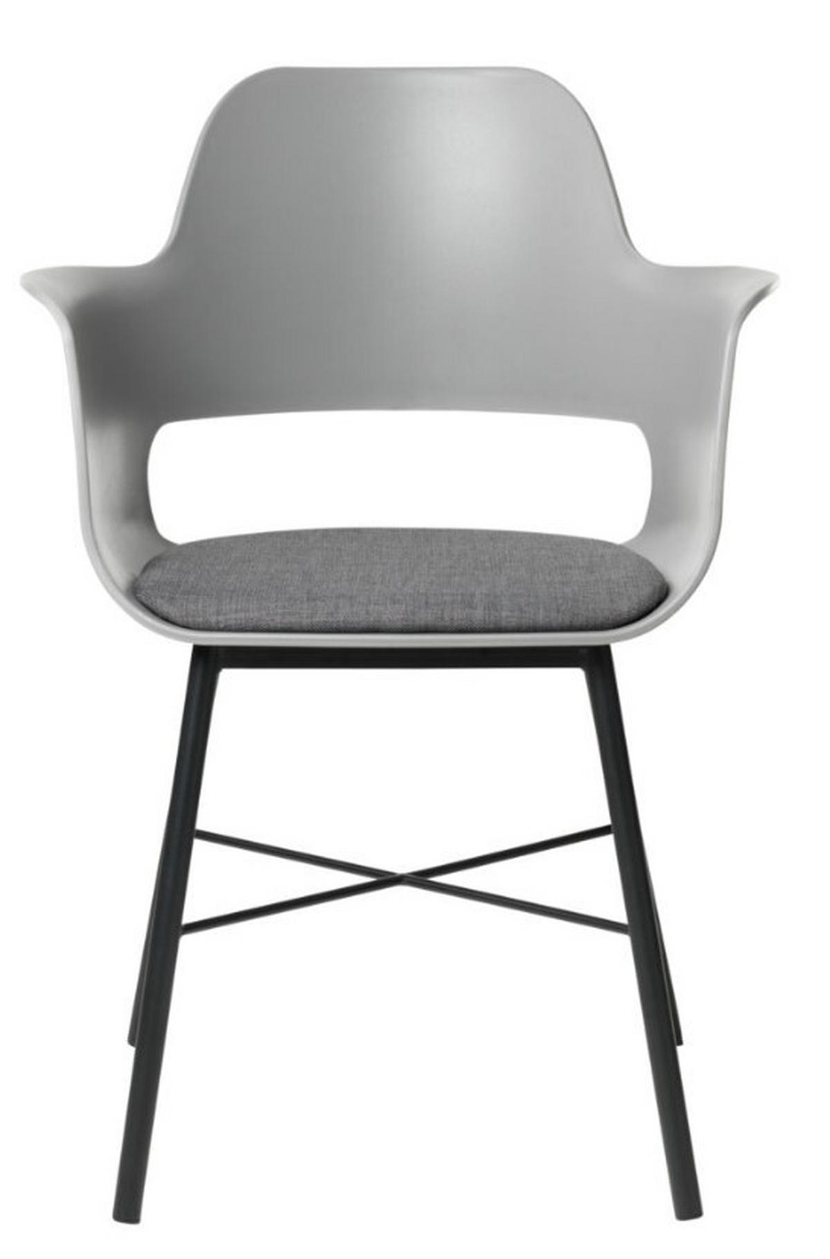 STOL MED ARMSTÖD  - svart/grå, Design, metall/textil (59/83/57cm) - Best Price