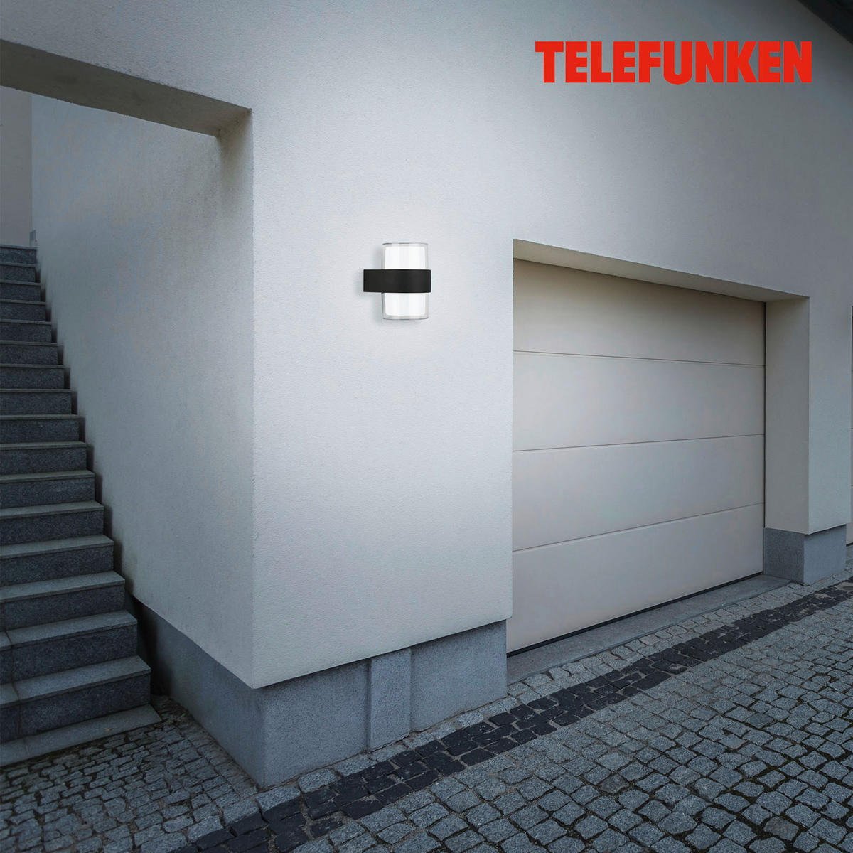 LED KÜLTÉRI LÁMPA - fekete, Basics, műanyag/fém (9,5/13/10,5cm)