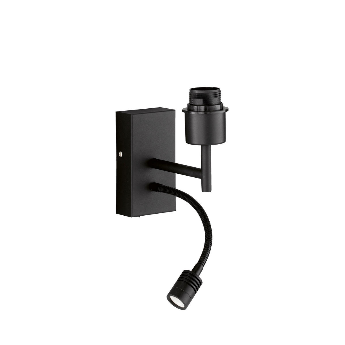 VÄGGLAMPA Modular M 28/7/16,5 cm   - svart, Basics, metall (28/7/16,5cm) - Fischer & Honsel