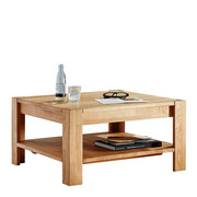 COUCHTISCH Wildeiche massiv rechteckig Eichefarben - Eichefarben, KONVENTIONELL, Holz (70/70/38cm) - Linea Natura