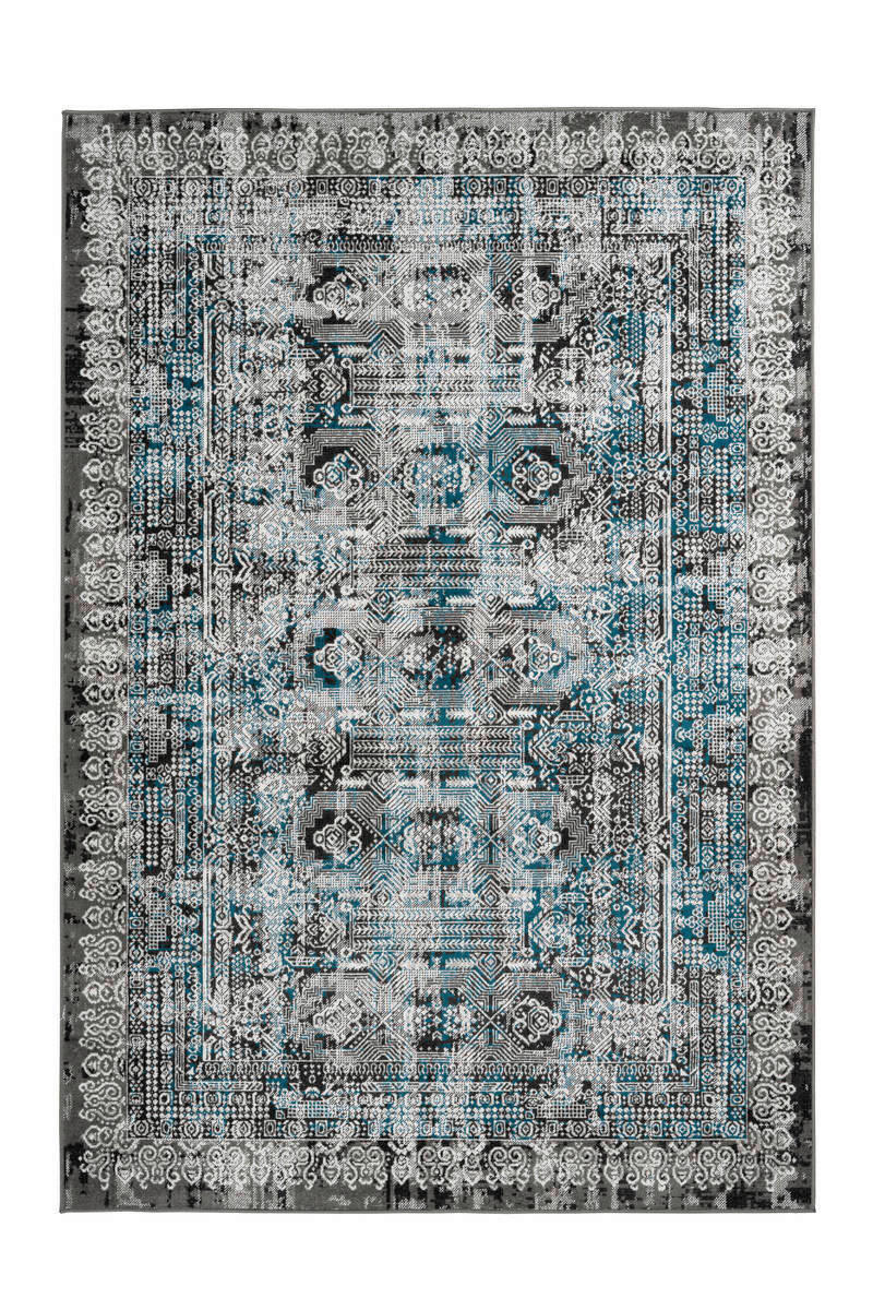 VINTAGE-TEPPICH 120/170 cm Ariya Blau  - Blau, Trend, Textil (120/170cm) - Kayoom
