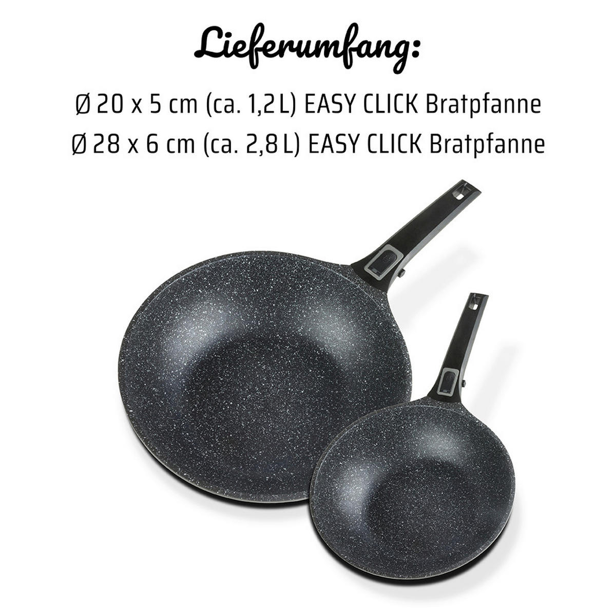 PANNSET 2 delar 20+28 cm  - svart, Basics, metall (20+28cm) - GSW