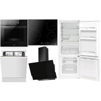 ELEKTROGERÄTESET NEXTSilber925  - Schwarz, Basics, Glas/Metall (60/59,5/55cm) - Mican