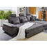 Ecksofa Mikrofaser Rücken echt - Beige/Alufarben, Design, Textil (318/184cm) - Beldomo System