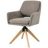 ARMLEHNSTUHL in Holz, Metall, Textil Braun  - Braun/Naturfarben, KONVENTIONELL, Holz/Textil (59/89/65cm) - Livetastic