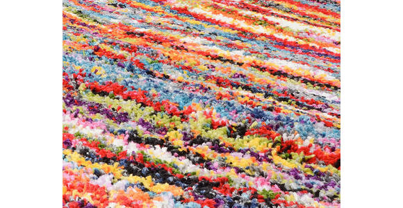 LÄUFER 80/250 cm Color Face Multicolor, Orange, Rot  - Rot/Multicolor, KONVENTIONELL, Textil (80/250cm) - Novel