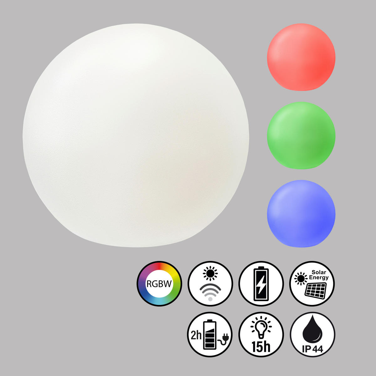 AKKU-TISCHLEUCHTE Busso 18/31 cm   - Weiß, Basics, Kunststoff (18/31cm)