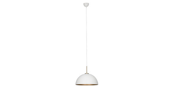 HÄNGELEUCHTE 40/150 cm - Goldfarben/Weiß, Design, Metall (40/150cm) - Novel