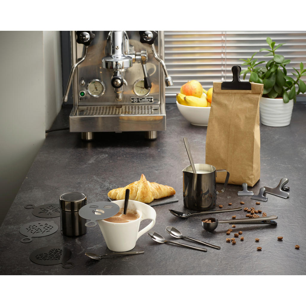 Thumbnail - Echtwerk Kaffeeset, Schwarz, Metall, 23-teilig, 350 ml, 10.5 cm, stoßfest, robust, lebensmittelecht, Essen & Trinken, Ge...