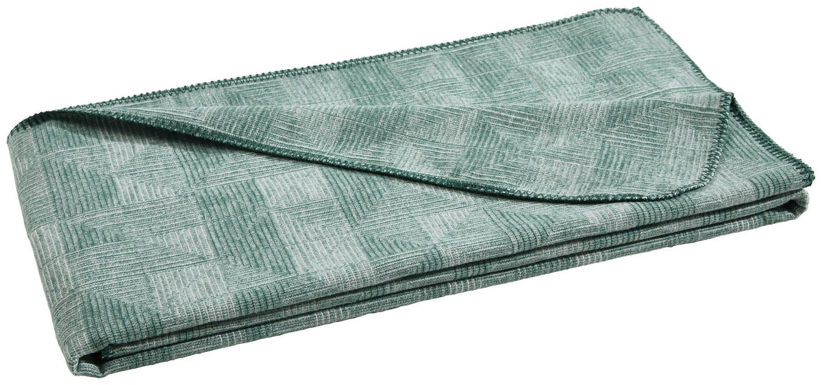 WOHNDECKE Minerva 150/200 cm  - Waldgrün, Basics, Textil (150/200cm) - Bio:Vio