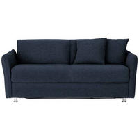 SCHLAFSOFA in Textil Dunkelblau  - Chromfarben/Dunkelblau, Modern, Textil/Metall (194/85/100cm) - Bali