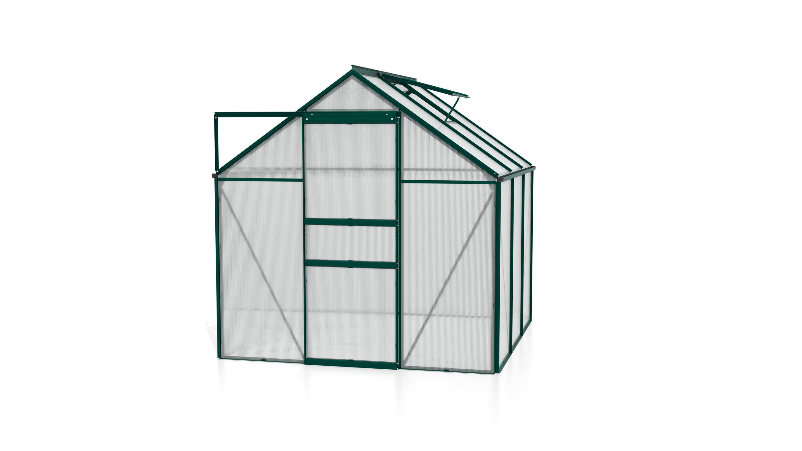 Gewächshausbausatz Comet 3800 3,8 M2 Metall/Kunststoff