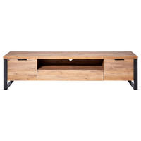 LOWBOARD  in 180/45/40 cm  - Eichefarben/Anthrazit, KONVENTIONELL, Holzwerkstoff/Metall (180/45/40cm) - Livetastic