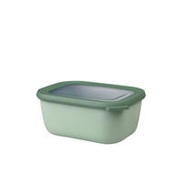 VORRATSDOSE CIRQULA 1.5 L  - Transparent/Salbeigrün, KONVENTIONELL, Kunststoff (21/9/16cm) - Mepal