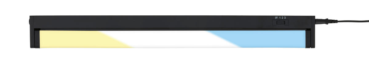 PULTMEGVILÁGÍTÓ LÁMPA LED izzó  - fekete, Basics, műanyag (54,5/6/2,5cm)